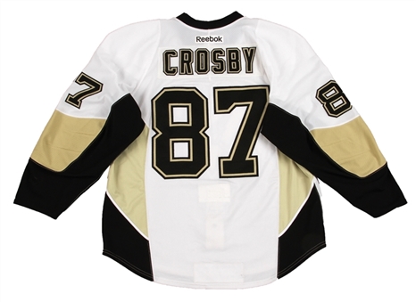 2011-12 Sidney Crosby Game Used Pittsburgh Penguins Road Jersey (Penguins LOA)